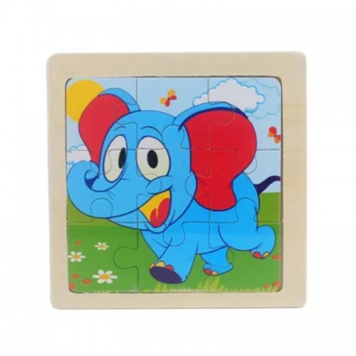 Colorful Early Learning Wooden Puzzle with Farm Animals for Kids 